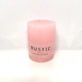 Soft Rose Rustic Candle 8cm